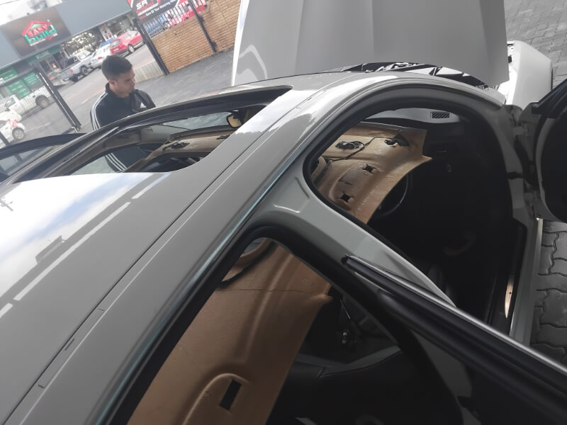 BMW removed sunroof mechanical